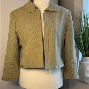 Harve Benard Textured Green Blazer/Lined Size 14